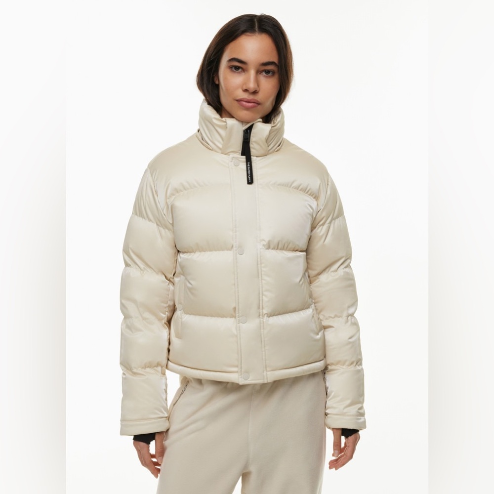 Super Puff Shorty Jacket, Liquid Shine Matte Pearl - Picture 2 of 8
